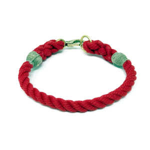 Rope Dog Collar - Red | Mariner Series