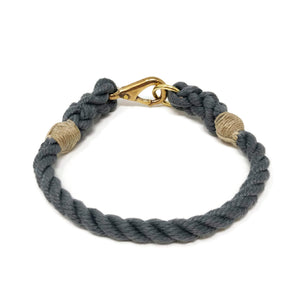 Rope Dog Collar - Gray | Mariner Series