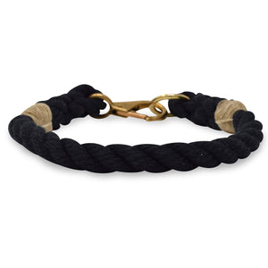 Rope Dog Collar - Black | Mariner Series