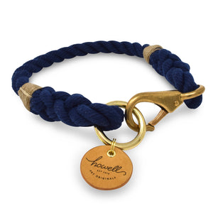 Rope Dog Collar - Navy | Mariner Series