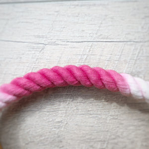 Rope Dog Collar - Pink Ombre | Original Cotton Fashion Collar