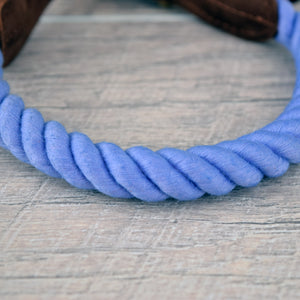 Rope Dog Collar - Purple Periwinkle | Original Cotton Fashion Collar