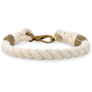 Rope Dog Collar - Off White | Mariner Series